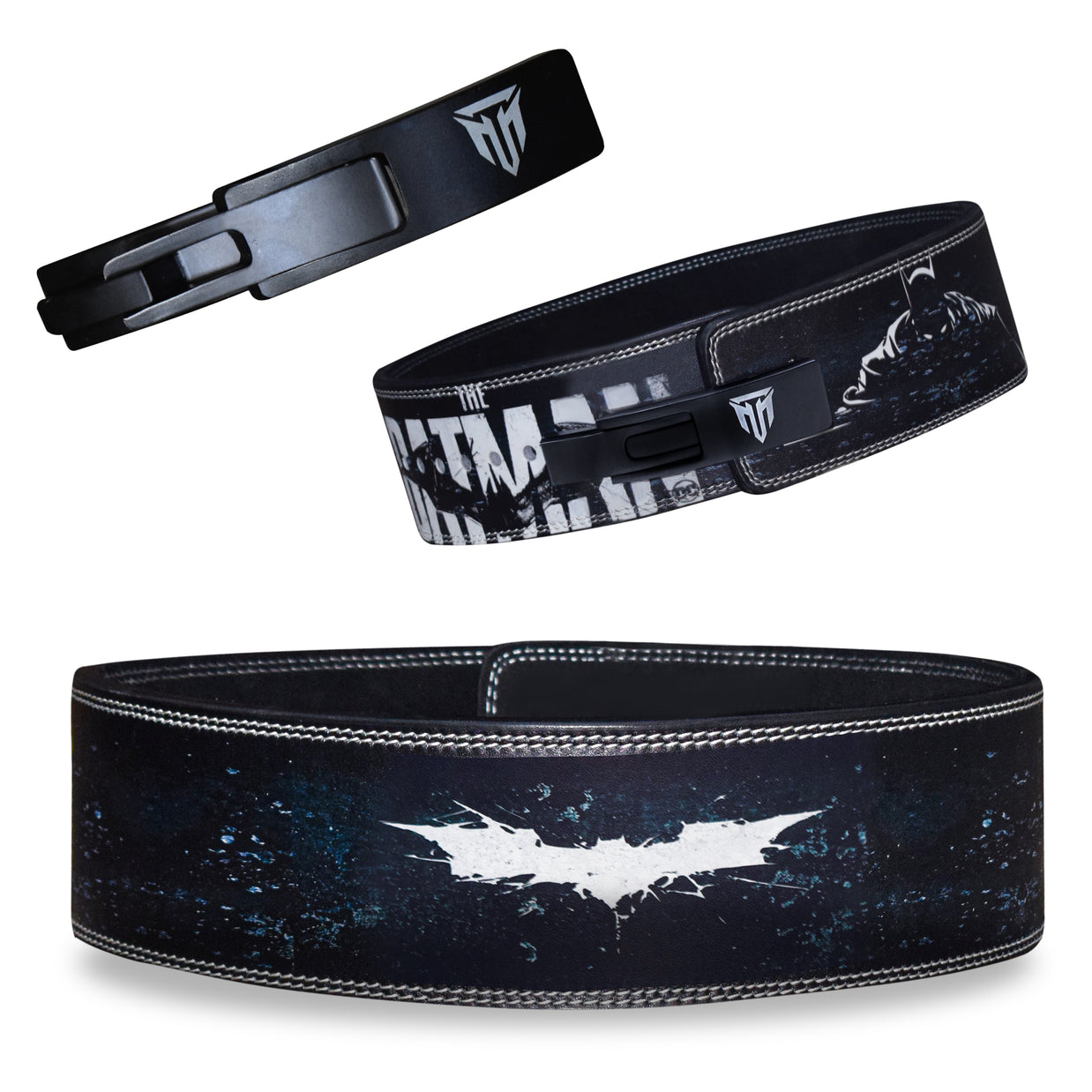 MT Batman Edition 10mm leather lever belt, angle view 6
