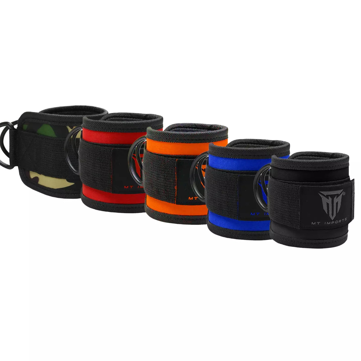 MT D-ring ankle strap for cable machine glute kickbacks, product photo