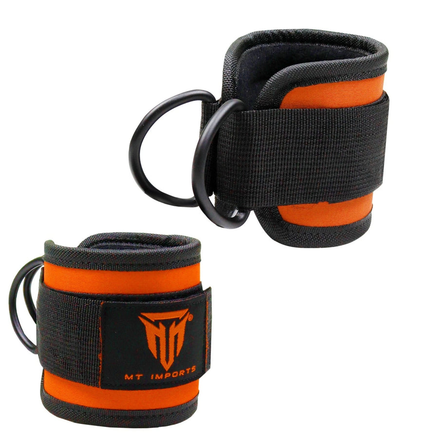 MT D Ring Ankle Strap for Cable Machines, Kickbacks, Glute Workouts - Gym Straps