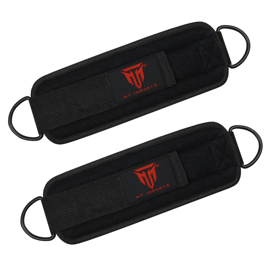 MT D Ring Ankle Strap for Cable Machines, Kickbacks, Glute Workouts - Gym Straps