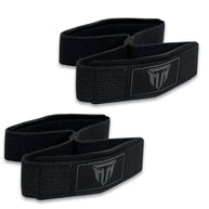 Weightlifting Wrist Strap Figure eight 8 Padded Cuff Gym Deadlift Double Loop MT
