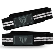 Weightlifting Wrist Strap Figure eight 8 Padded Cuff Gym Deadlift Double Loop MT