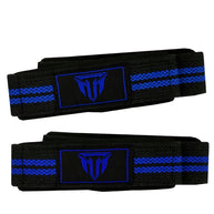 Weightlifting Wrist Strap Figure eight 8 Padded Cuff Gym Deadlift Double Loop MT