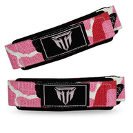 Weightlifting Wrist Strap Figure eight 8 Padded Cuff Gym Deadlift Double Loop MT