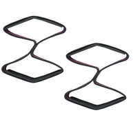 Weightlifting Wrist Strap Figure eight 8 Padded Cuff Gym Deadlift Double Loop MT