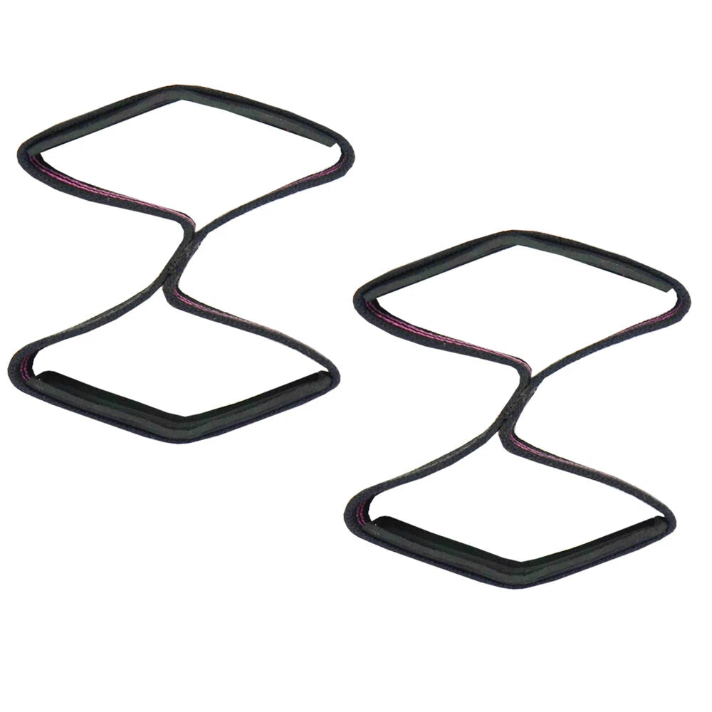Weightlifting Wrist Strap Figure eight 8 Padded Cuff Gym Deadlift Double Loop MT