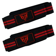 Weightlifting Wrist Strap Figure eight 8 Padded Cuff Gym Deadlift Double Loop MT