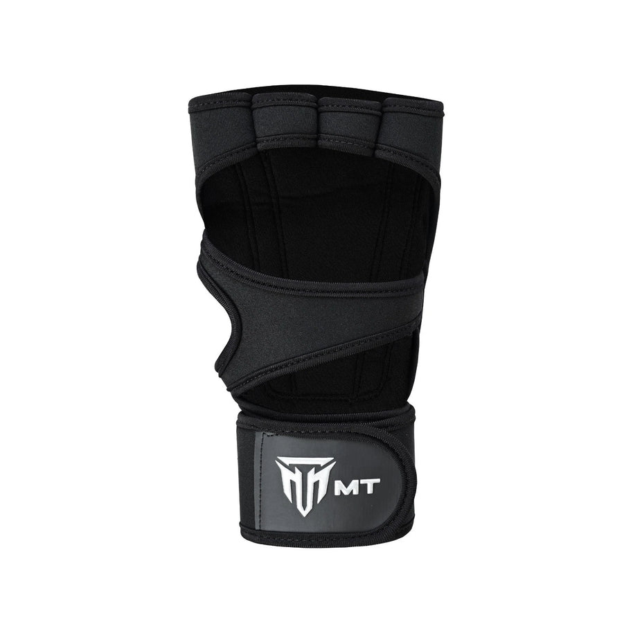 MT Fitness Gym Gloves with Wrist Wraps – Non Slip Neoprene Workout Gloves