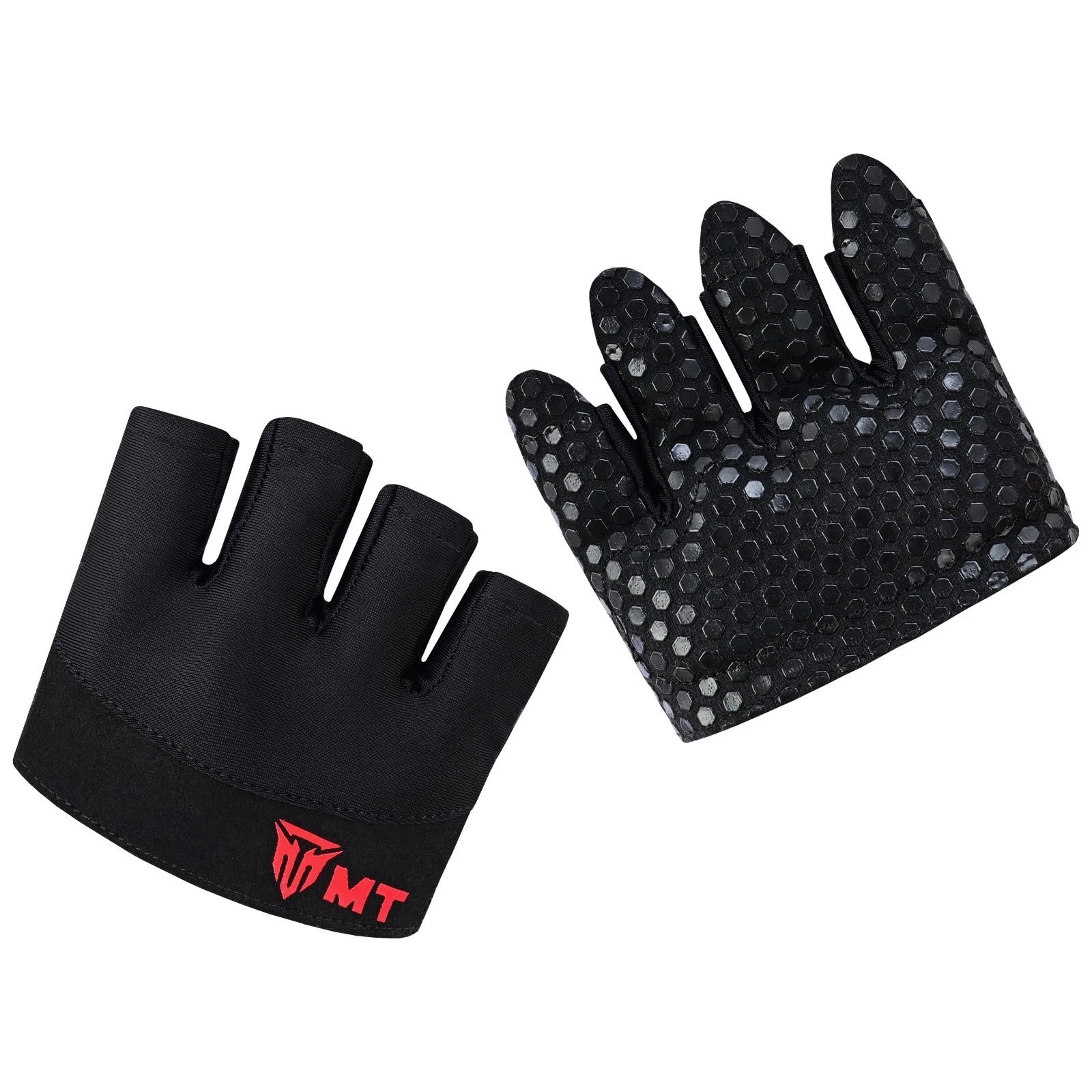 MT Half Finger Gym Gloves for Men & Women | Non-Slip Grip, Breathable Workout