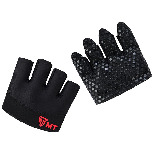 MT Half Finger Gym Gloves | Non-Slip Grip Unisex Workout Gloves for Weight Training & CrossFit
