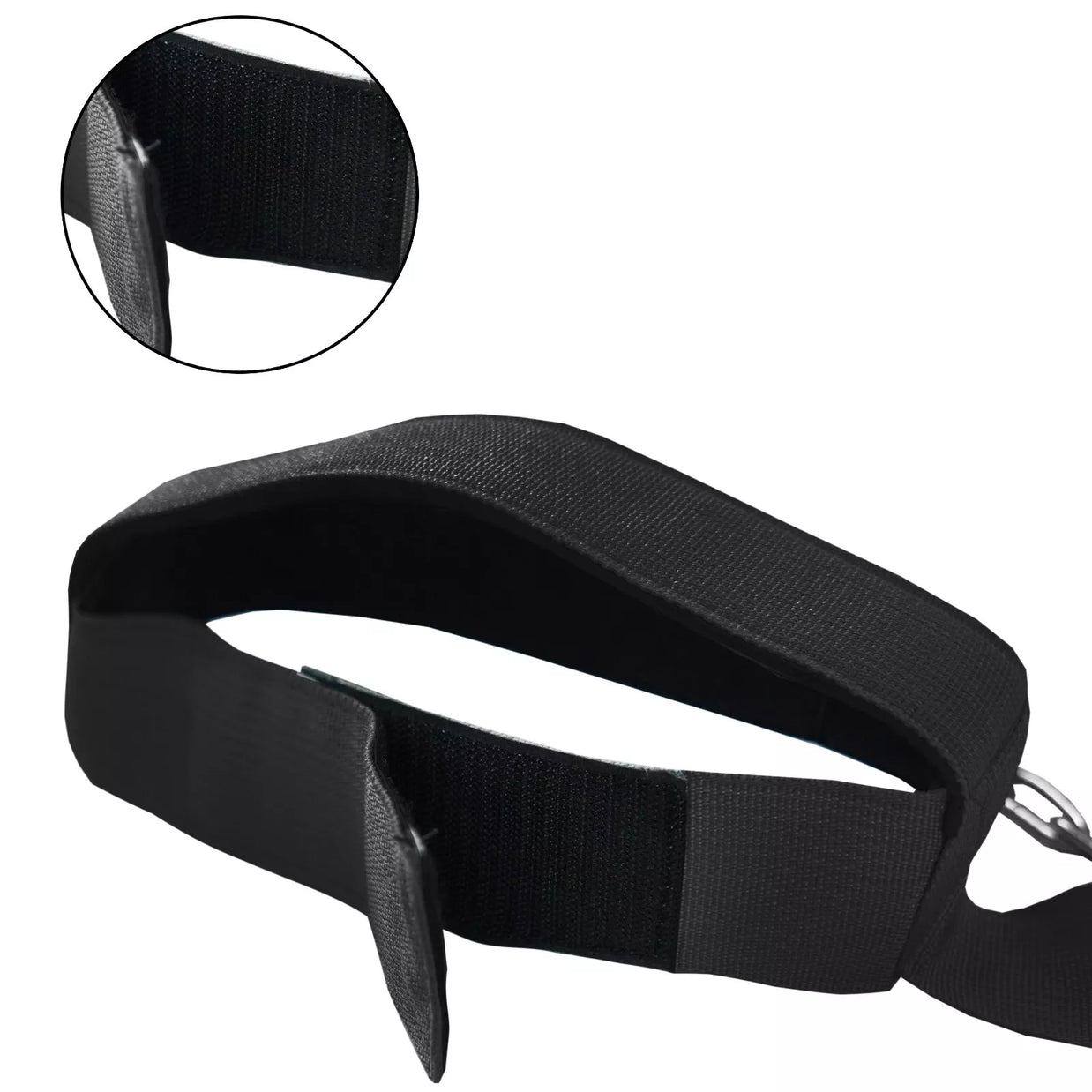 MT neck training head harness back strap detail
