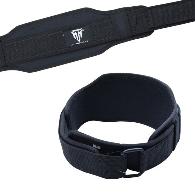 MT Weightlifting Padding Belt | Neoprene Padded Back Support for Deadlifts & Gym Training