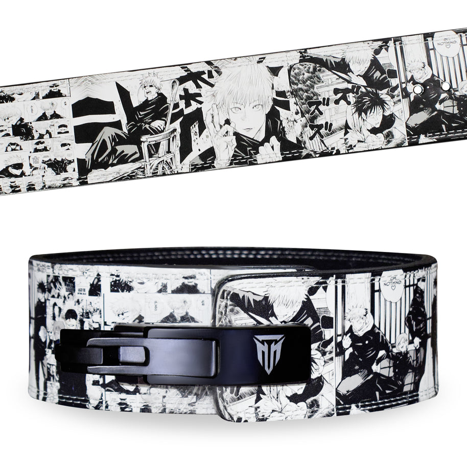 MT Anime 10mm Lever Weightlifting Belt | Limited Edition Anime Print Powerlifting Belt for Gym