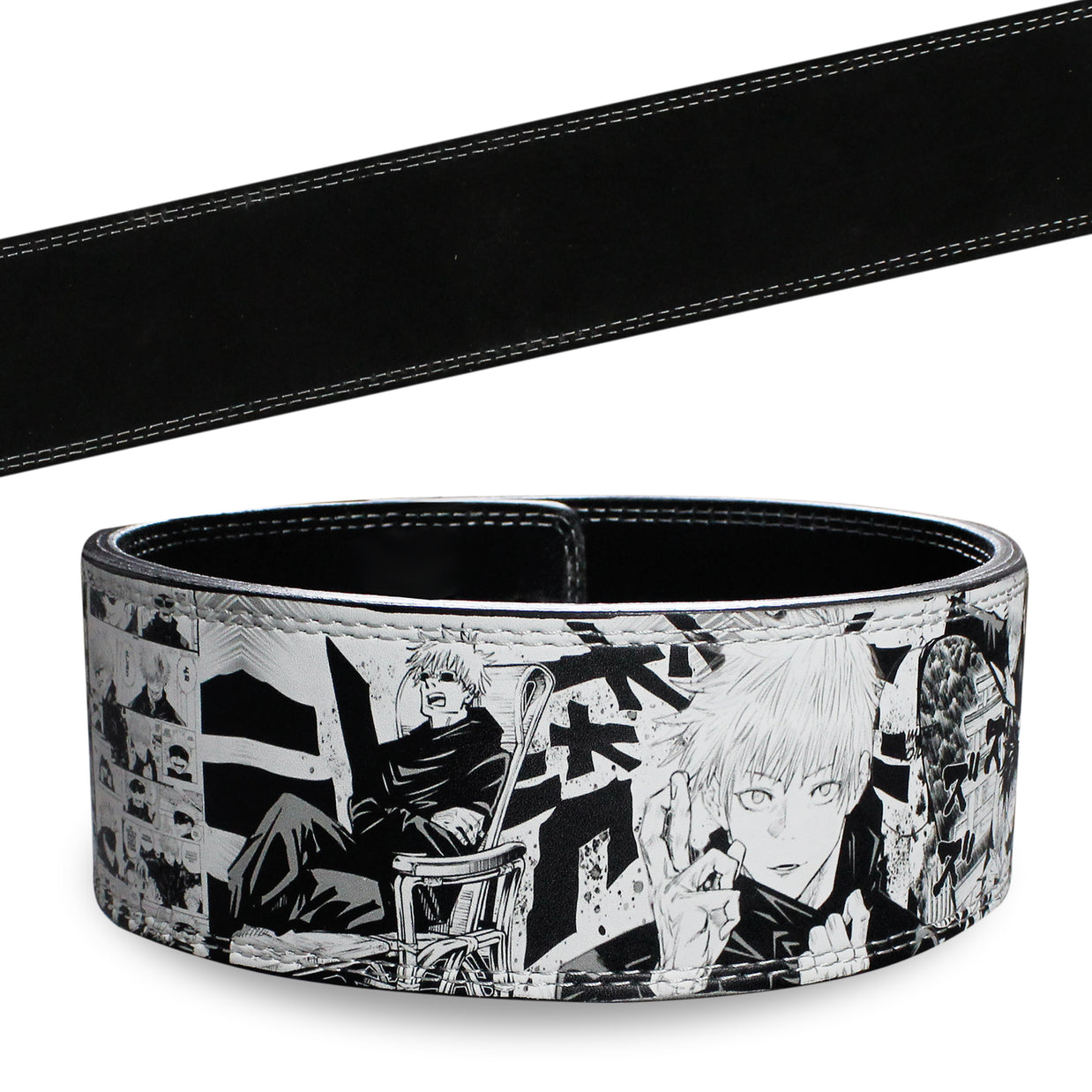 MT Anime 10mm lever weightlifting belt, angle view 3