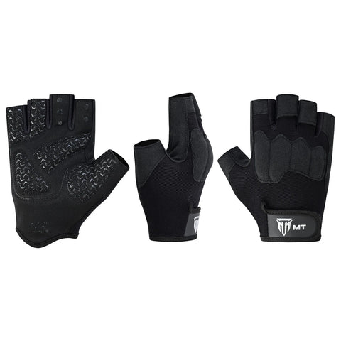 MT Leather Gym Gloves | Premium Weight Lifting Workout Fitness Gloves for Men & Women S–2XL