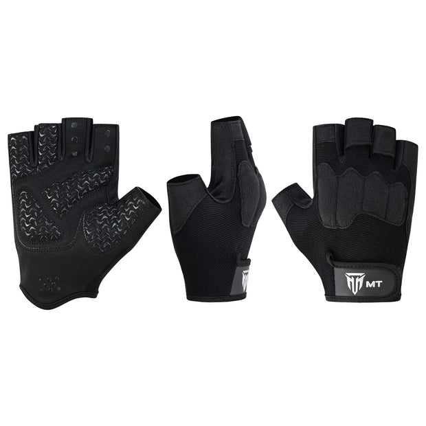 MT Leather Gym Gloves | Premium Weight Lifting Workout Fitness Gloves for Men & Women S–2XL