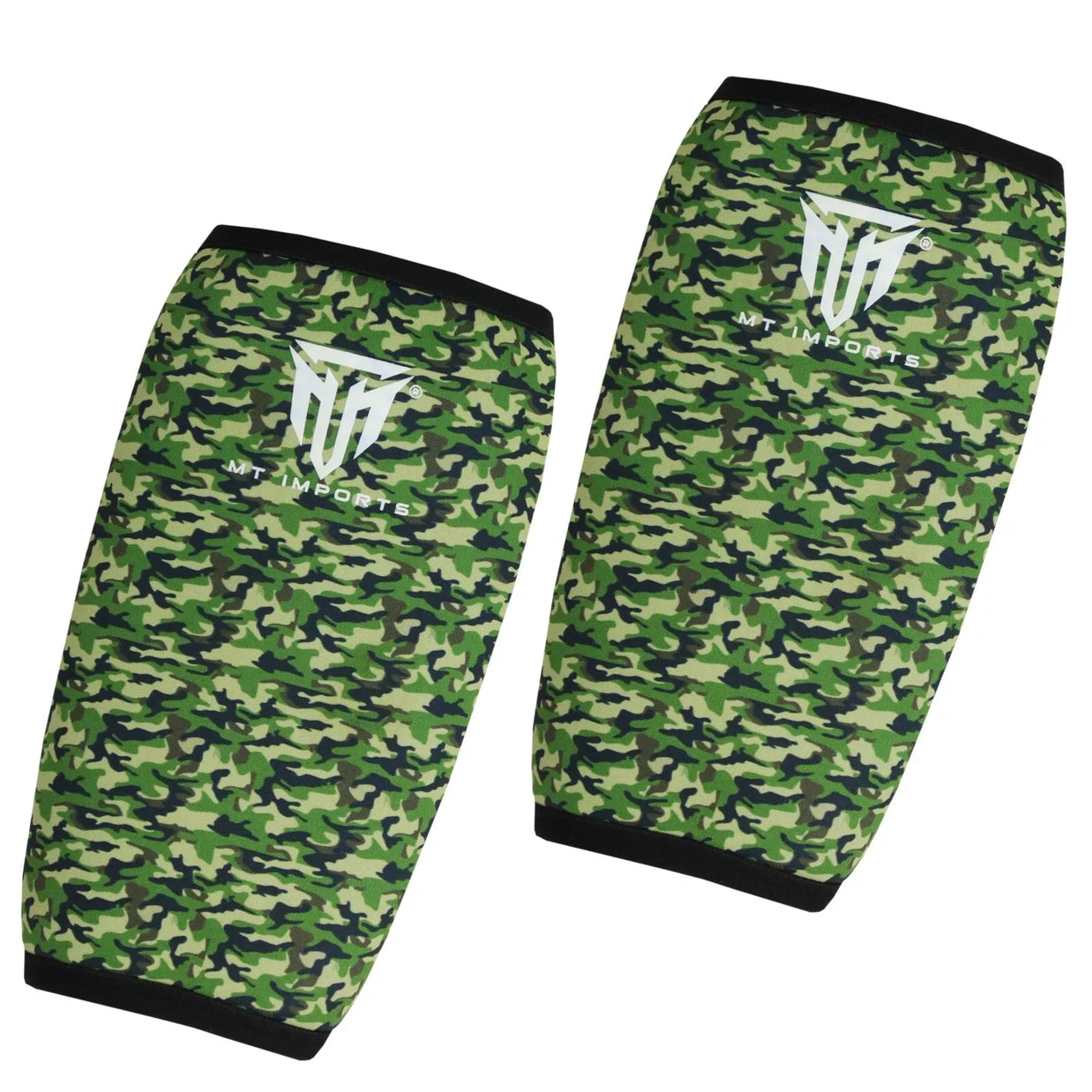 MT knee sleeve compression brace in green, front view