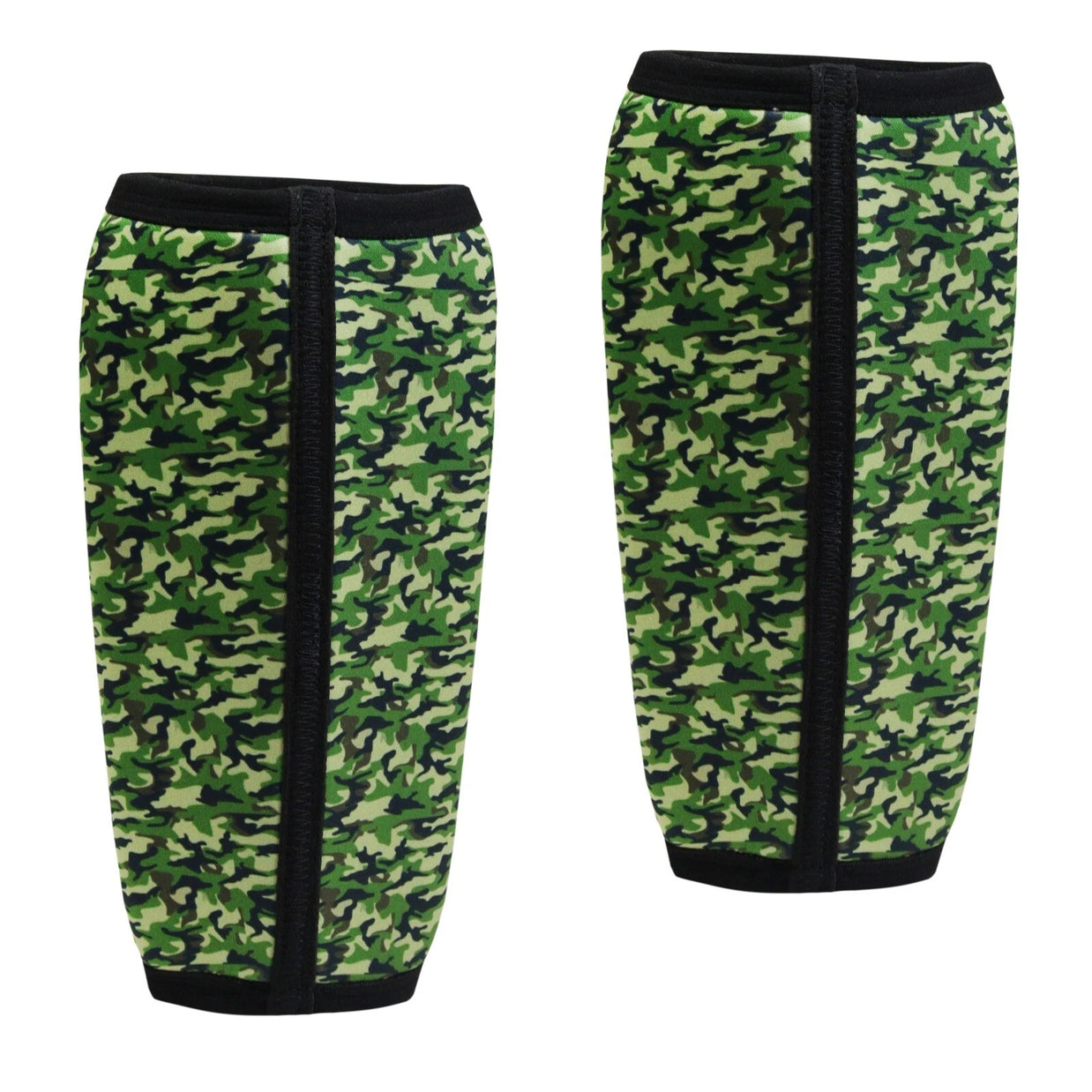 MT knee sleeve compression brace in green, angle view 3