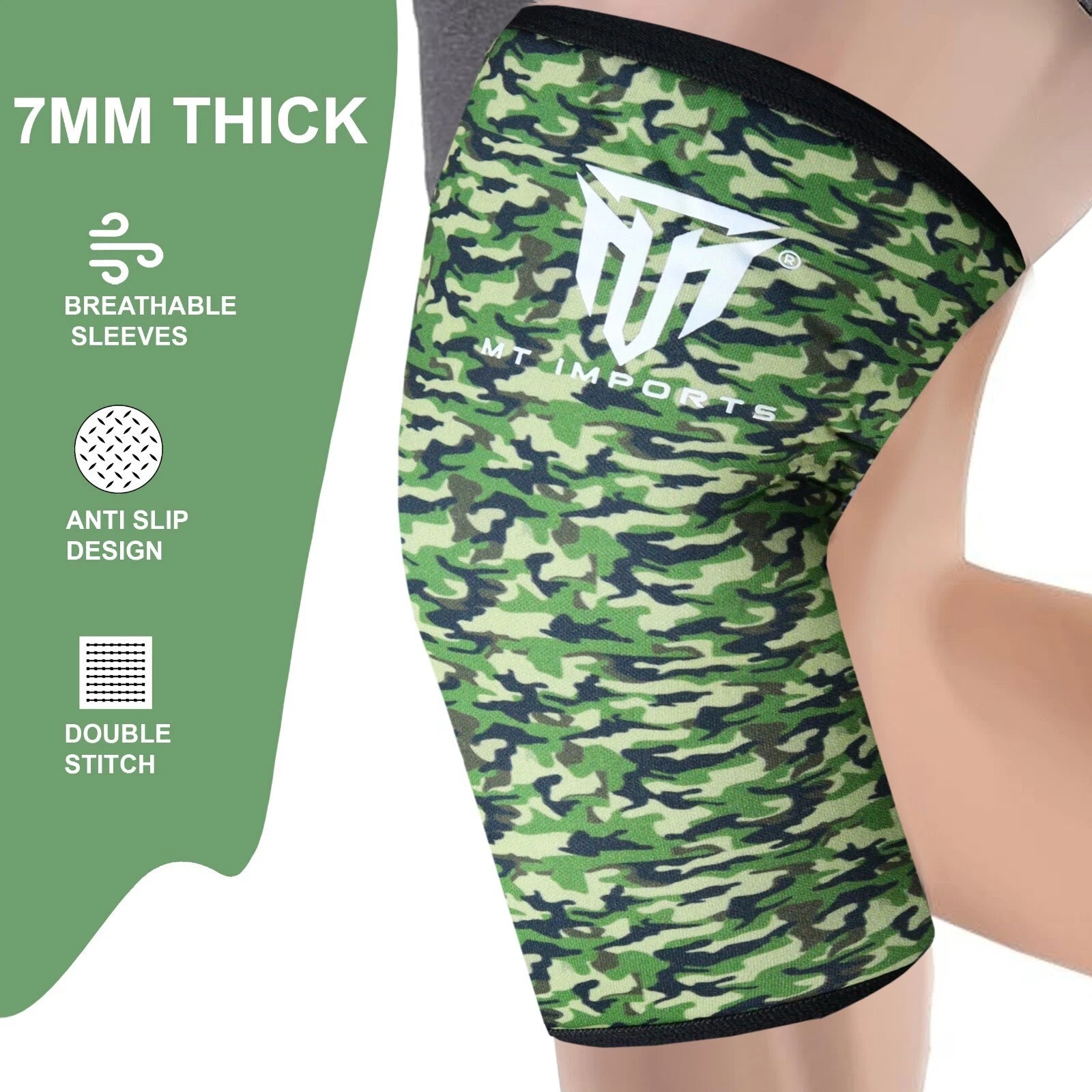 MT Knee Sleeve Compression Braces Knee Support For Sport Joint Pain Arthritis Relief