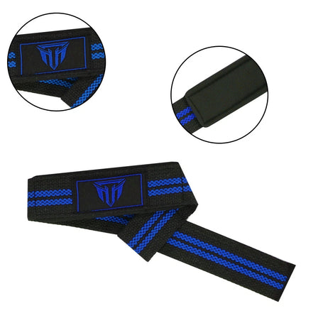 MT Padded Weightlifting Straps | Extra Grip Support for Deadlifts, Rows & Gym Training