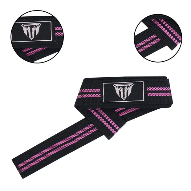 MT Weight Lifting Straps Gym Wrist Wraps Padded Training Extra Grip Support