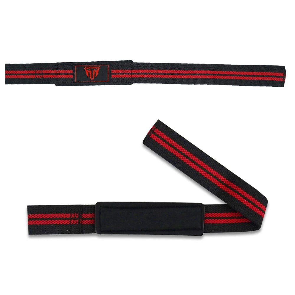MT Weight Lifting Straps Gym Wrist Wraps Padded Training Extra Grip Support