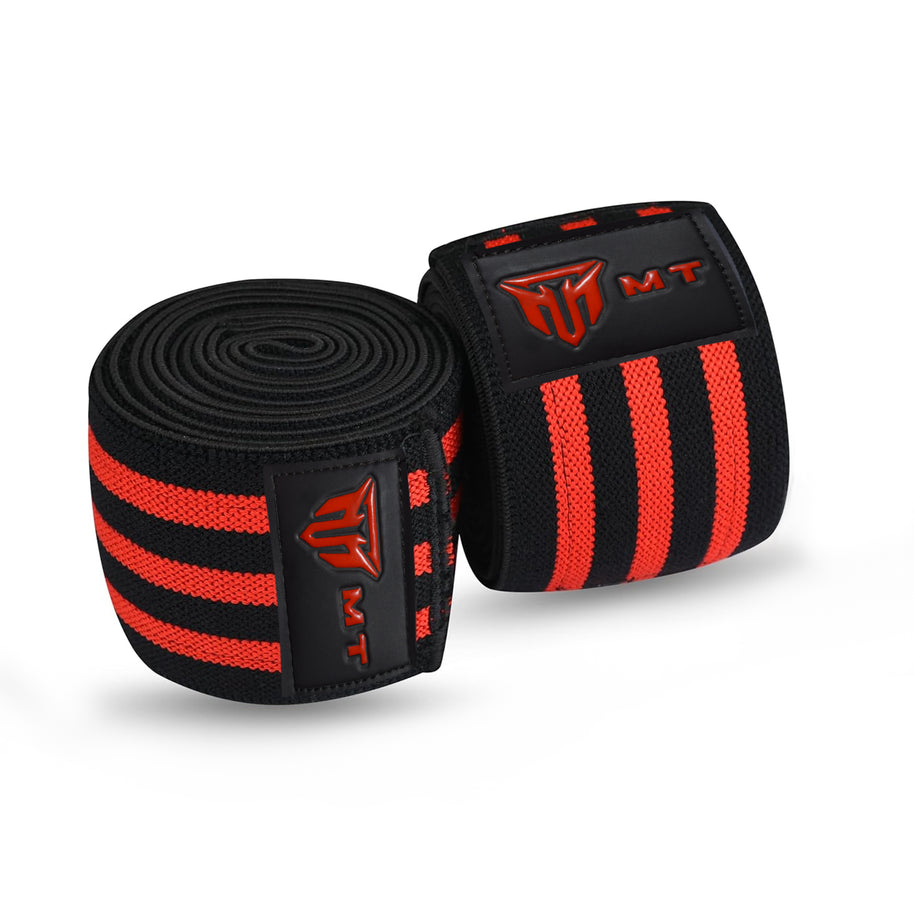 MT Weight Lifting Knee Wraps Fitness Training Straps Power Lifter Gym Men Women