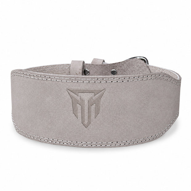 MT 4 Inch Weight Lifting Belt | Leather Back Support Belt for Gym, Powerlifting & Bodybuilding