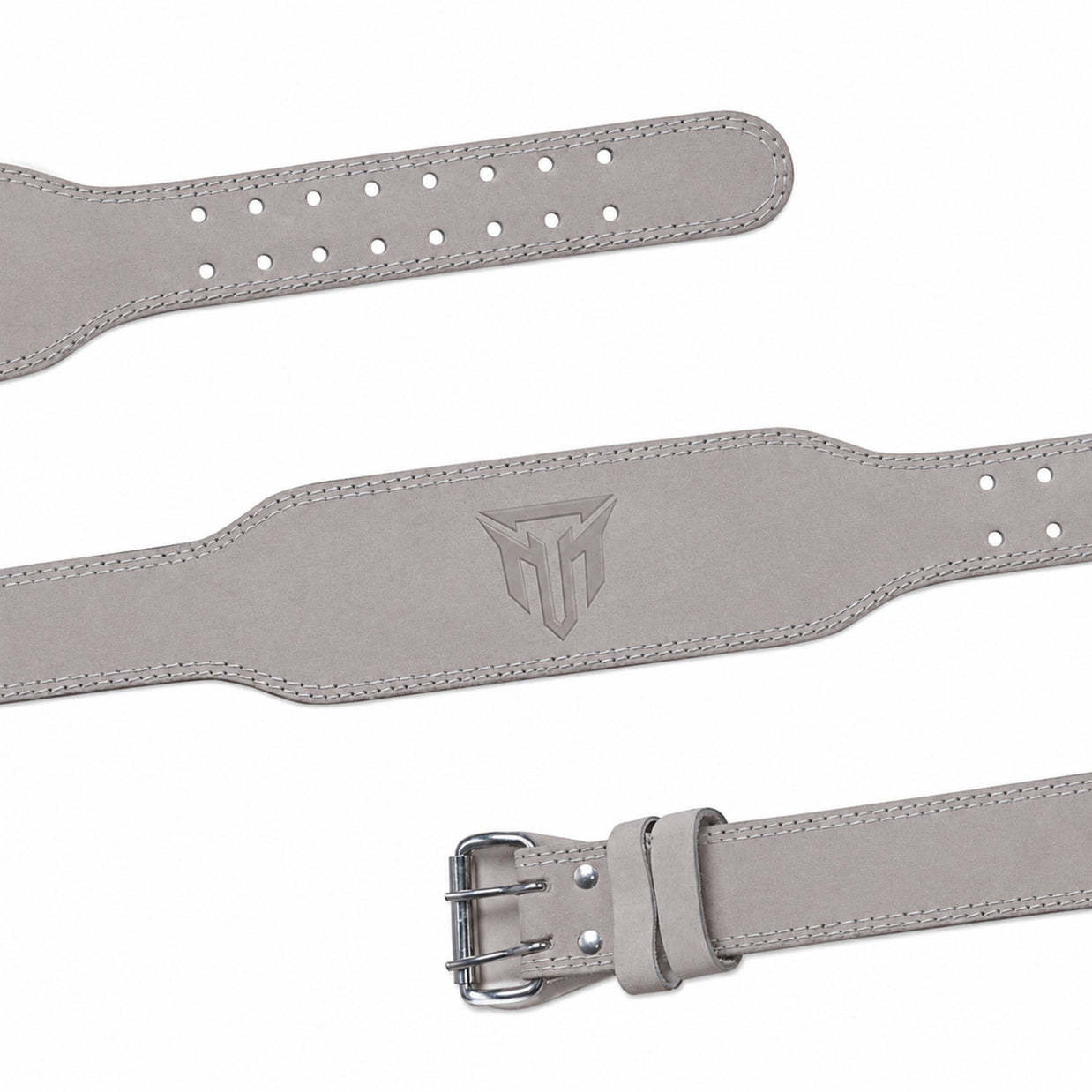 MT 4 Inch Weight Lifting Belt | Leather Back Support Belt for Gym, Powerlifting & Bodybuilding