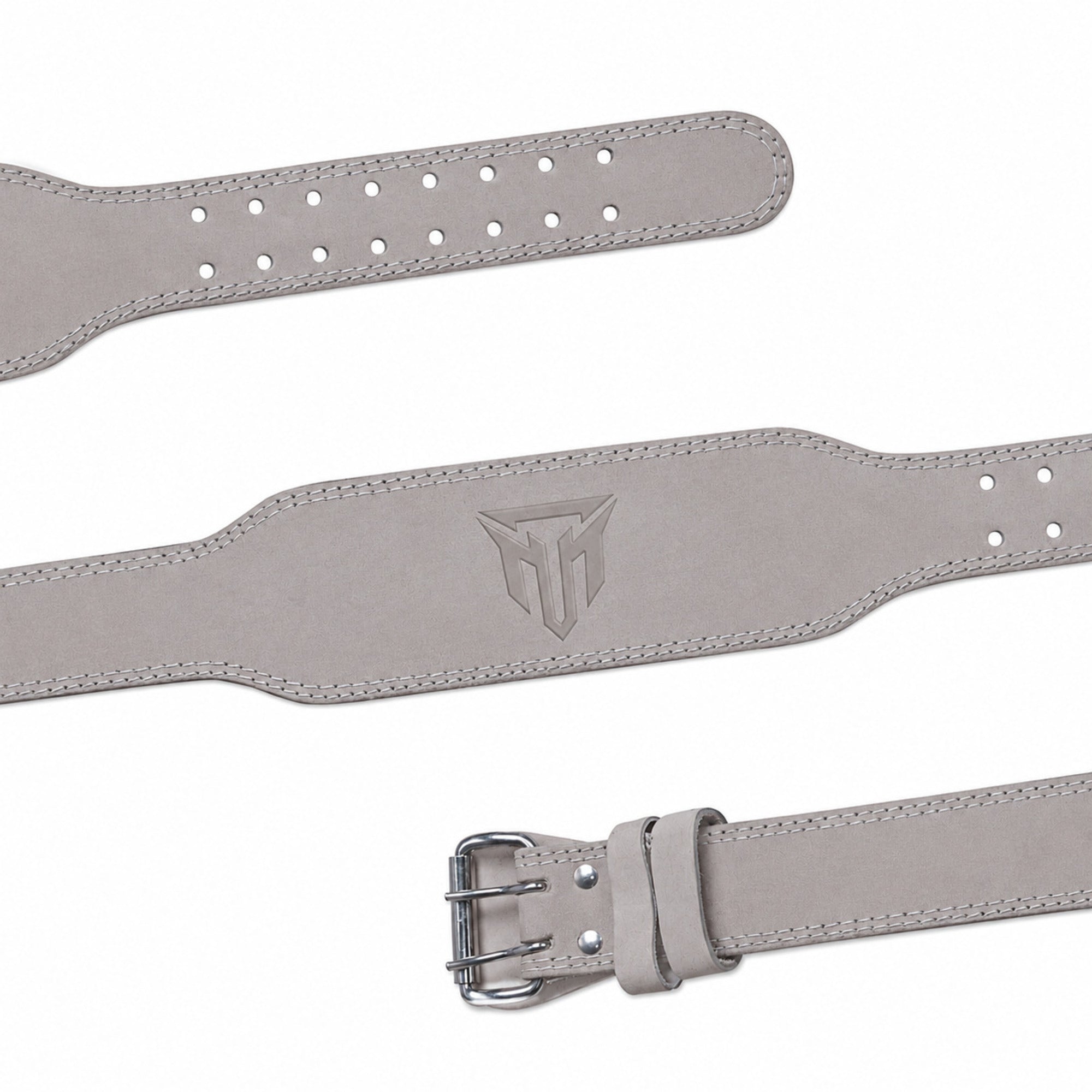 MT 4 Inch Weight Lifting Belt | Leather Back Support Belt for Gym, Powerlifting & Bodybuilding