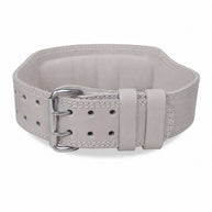 MT 4 Inch Weight Lifting Belt | Leather Back Support Belt for Gym, Powerlifting & Bodybuilding