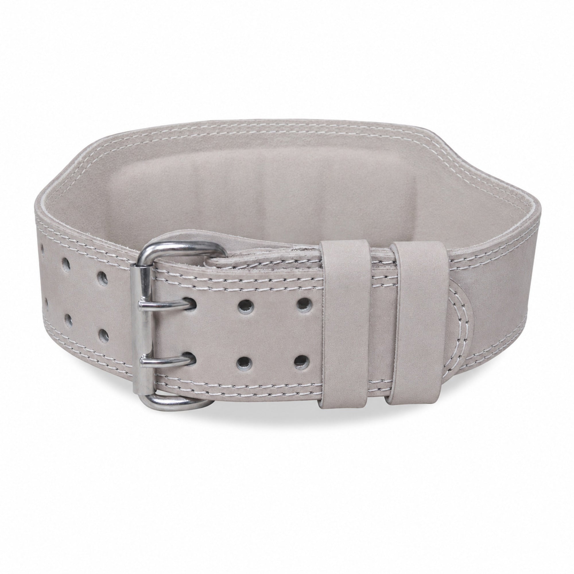 MT 4 Inch Weight Lifting Belt | Leather Back Support Belt for Gym, Powerlifting & Bodybuilding