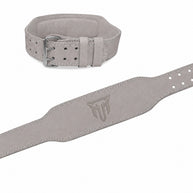 MT 4 Inch Weight Lifting Belt | Leather Back Support Belt for Gym, Powerlifting & Bodybuilding