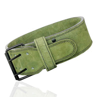 MT 10mm Powerlifting Leather Belt | Carbon Fiber Padded Back Support for Squats, Deadlifts & Gym