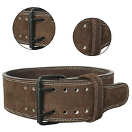 MT 10mm Powerlifting Leather Belt-Weightlifting Belt Lever Bodybuilding Gym Belt