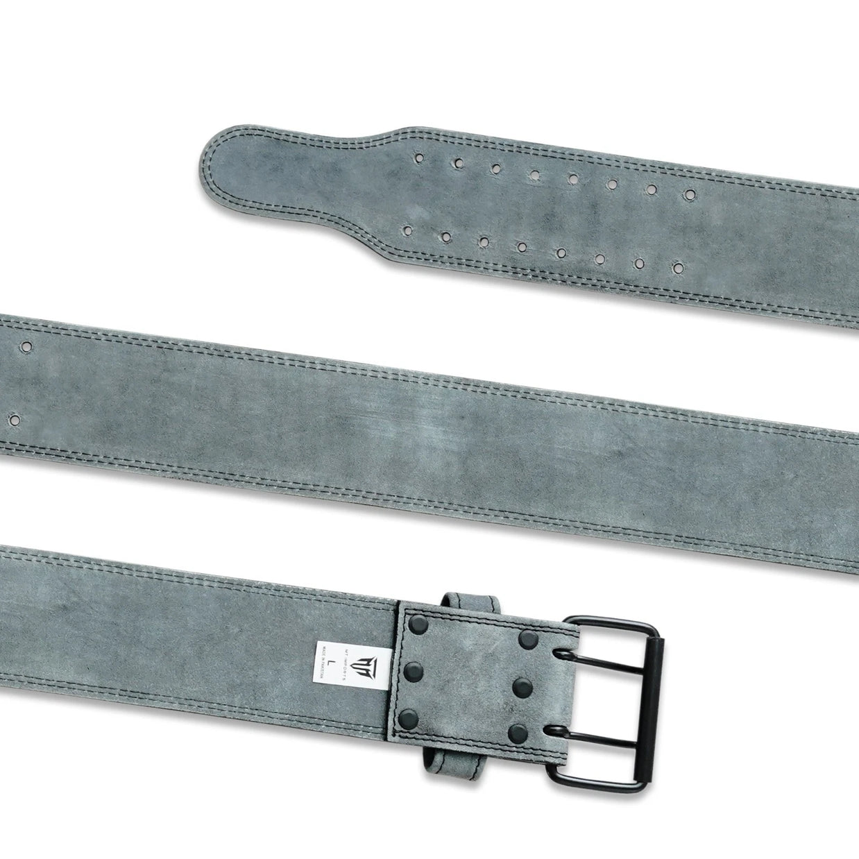 MT 10mm Powerlifting Leather Belt | Carbon Fiber Padded Back Support for Squats, Deadlifts & Gym