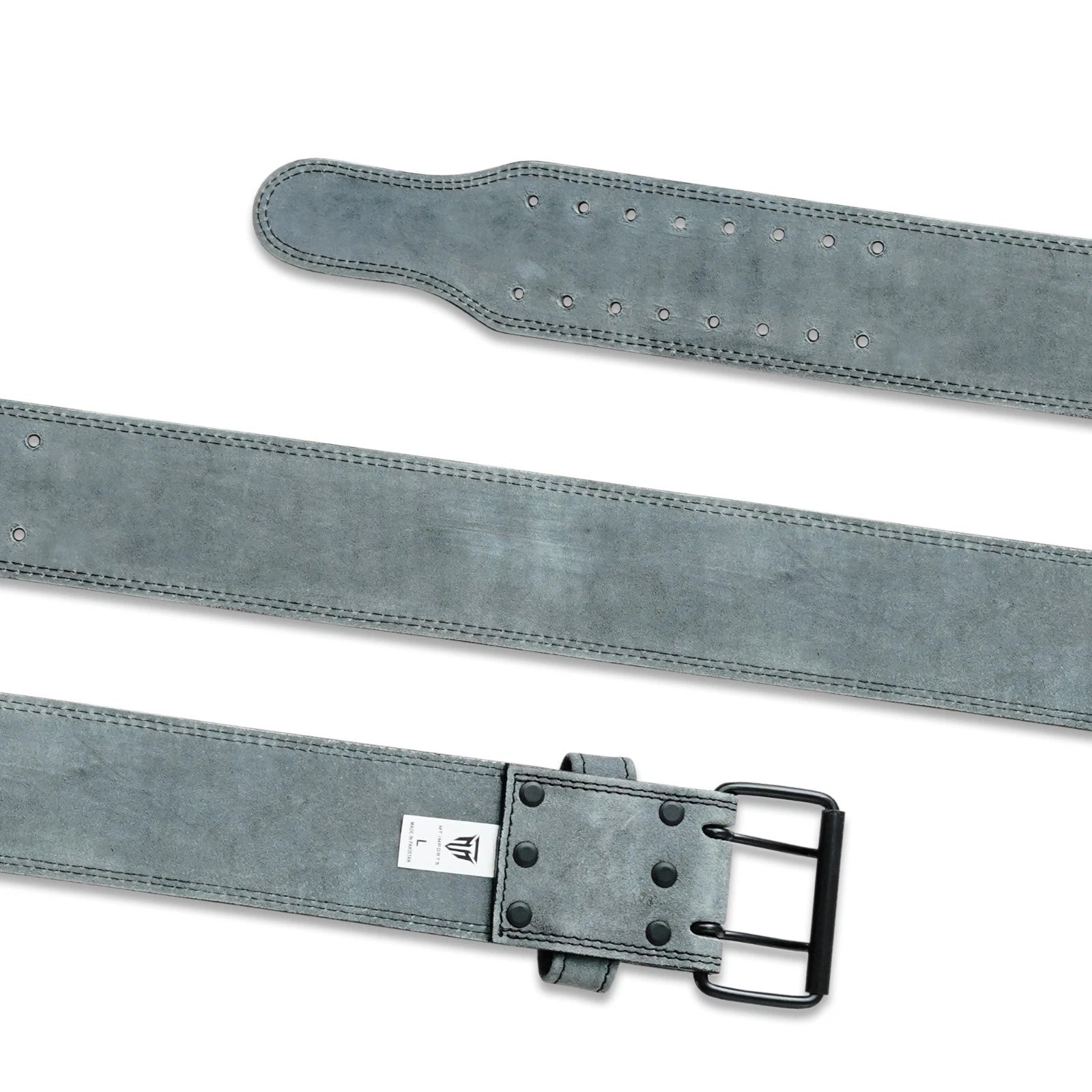 MT 10mm Powerlifting Leather Belt-Weightlifting Belt Lever Bodybuilding Gym Belt