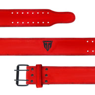 MT 10mm Powerlifting Leather Belt-Weightlifting Belt Lever Bodybuilding Gym Belt