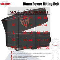 MT 10mm Powerlifting Leather Belt-Weightlifting Belt Lever Bodybuilding Gym Belt