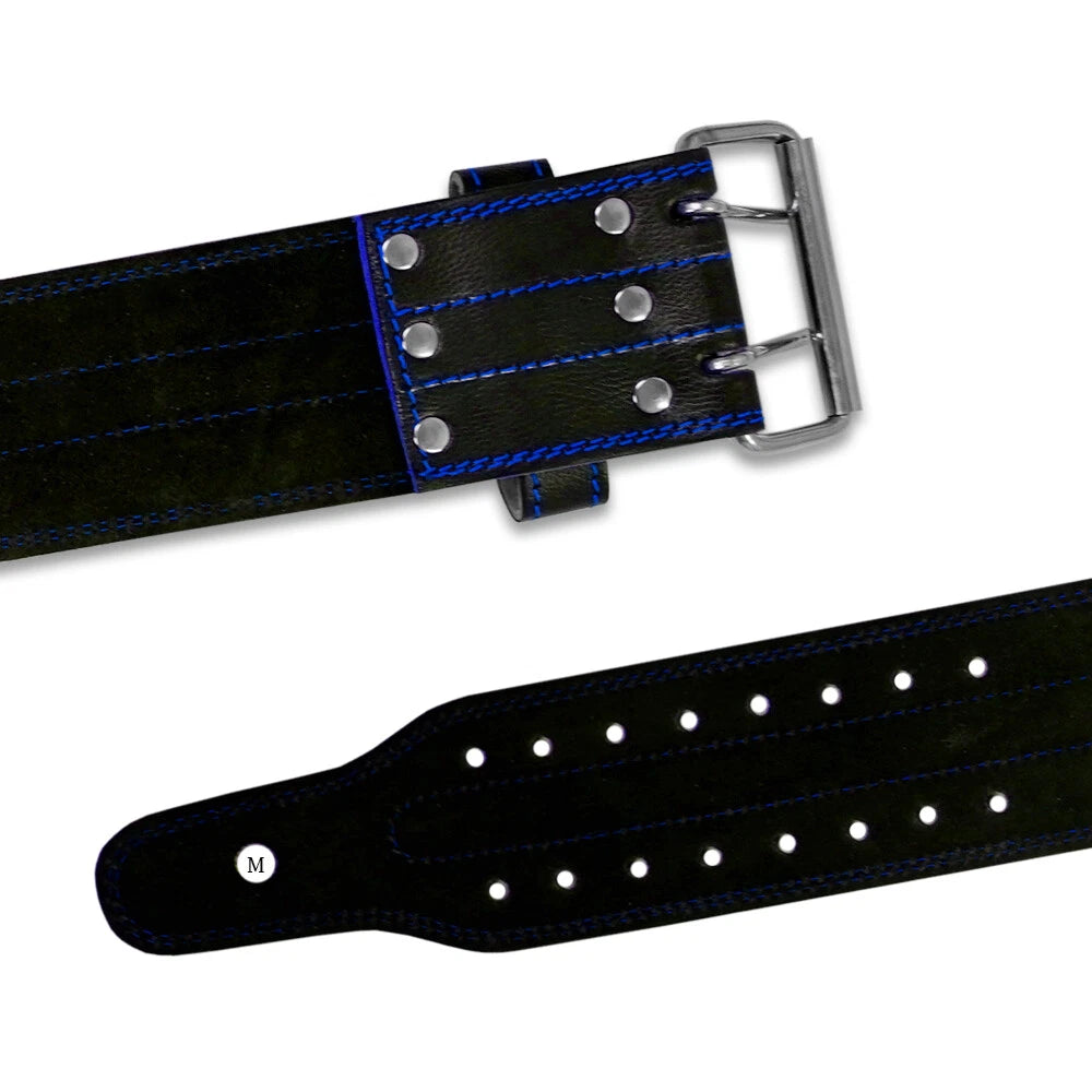 MT Pro Powerlifter Belt | Premium Leather Back Support for Weightlifting, Squats & Deadlifts