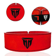 MT 10mm Genuine Leather Lever Belt | Premium Powerlifting & Weightlifting Gym Belt for Men & Women