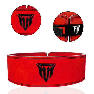 MT 10mm Genuine Leather Lever Belt | Premium Powerlifting & Weightlifting Gym Belt for Men & Women
