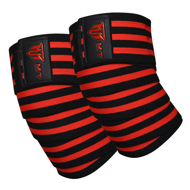 MT Weight Lifting Knee Wraps Fitness Training Straps Power Lifter Gym Men Women