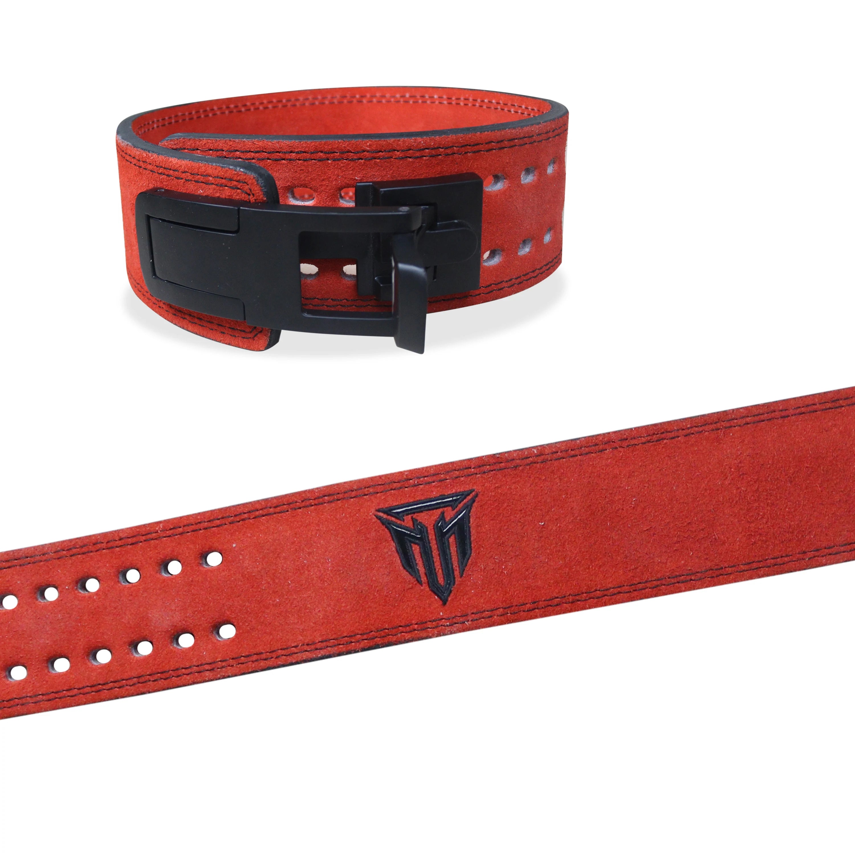 MT 13mm Genuine Suede Leather Lever Weight Lifting Belt Powerlifting Fitness Gym Belt