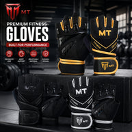 MT Master Gym Gloves | Premium Suede Leather & Neoprene Weightlifting Gloves for Men & Women
