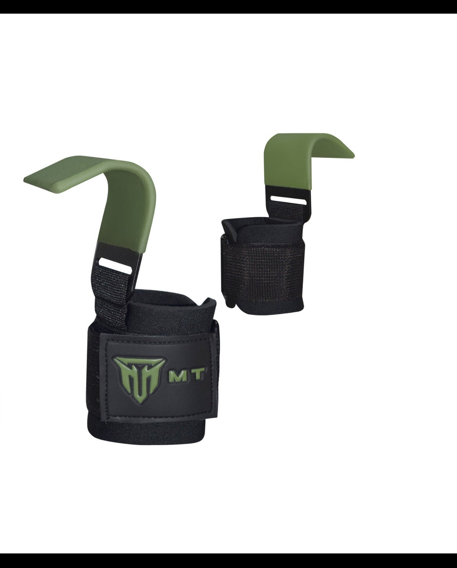 Black and green tactical gear with multiple attachments on a white background