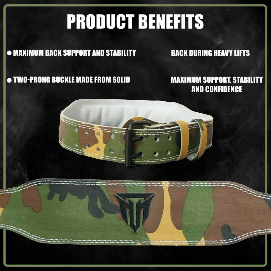 MT Weight Lifting Belt 4" Back Support Fitness Gym Training Men Bodybuilding