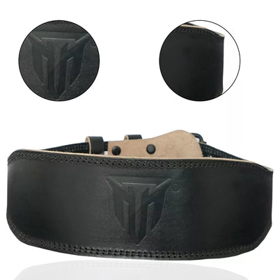 MT Weight Lifting Belt 4" Back Support Fitness Gym Training Men Bodybuilding