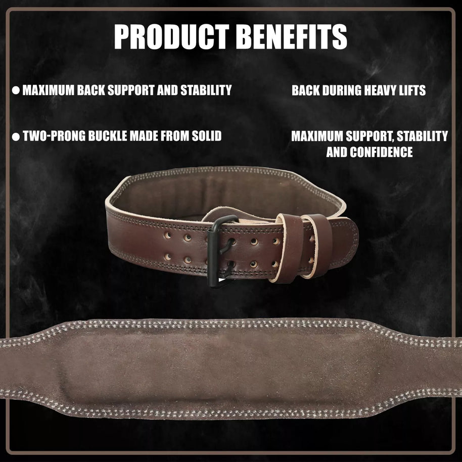MT Weight Lifting Belt 4" Back Support Fitness Gym Training Men Bodybuilding