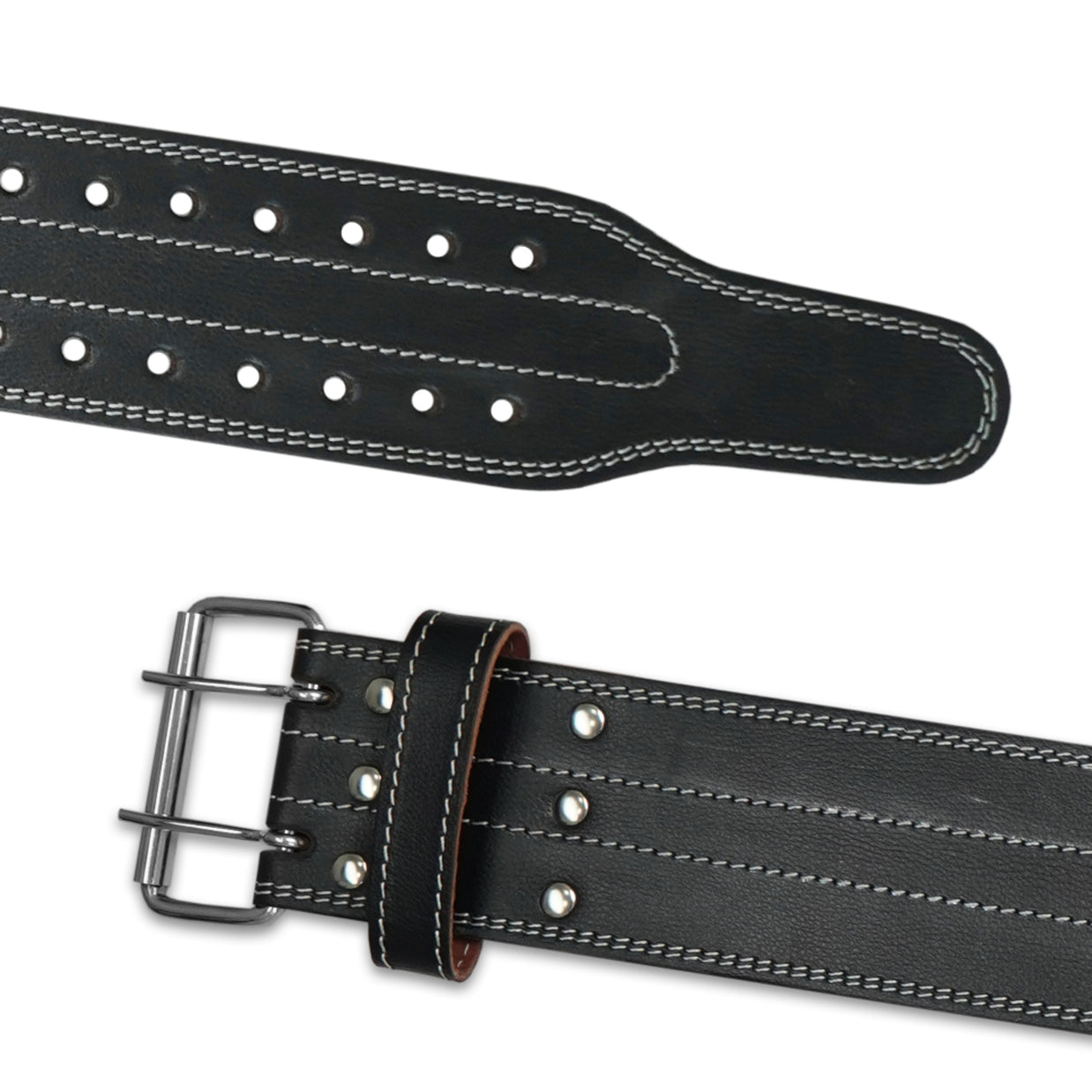 MT Pro Powerlifter Belt | Premium Leather Back Support for Weightlifting, Squats & Deadlifts